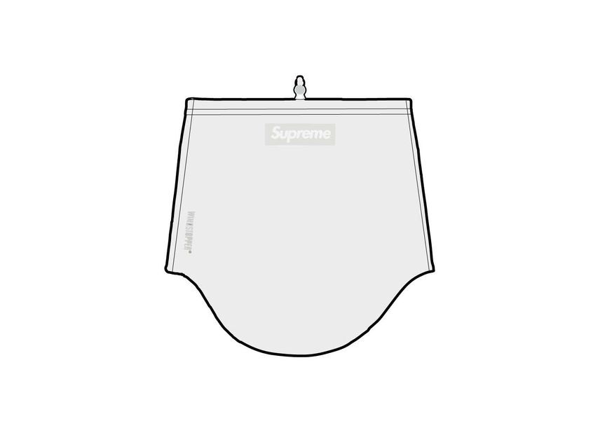 Supreme WINDSTOPPER Neck Gaiter Light Grey One-Size