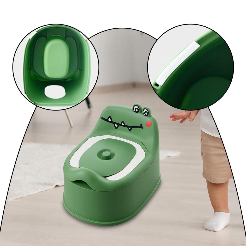 Potty Chair for 1-6 Years Old Travel AntiSlip Adorable with Handle Easy To Clean Splashing Guard
