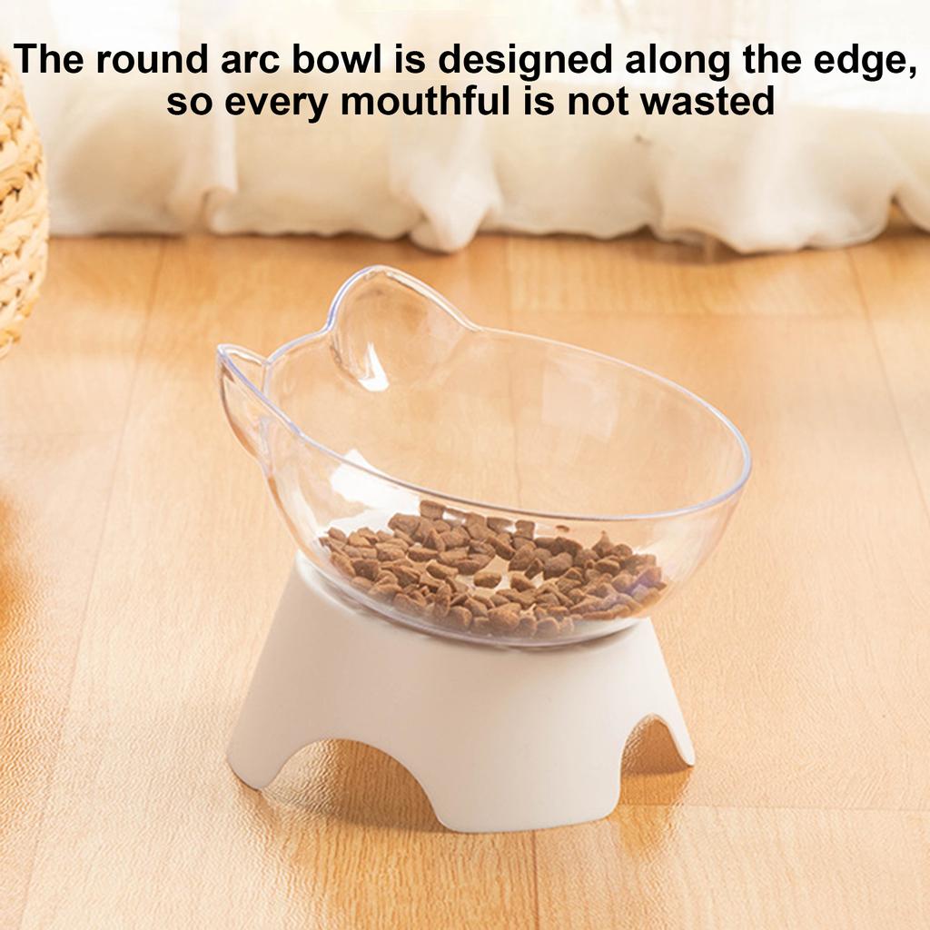 Cat Bowls,15 Degrees Tilted Raised Cat Food and Water Bowl Pet Feeder Bowls for Cat and Small Dog