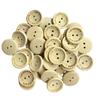 50Pcs 20MM Wooden Handmade Buttons Assorted Wooden Sewing Buttons Wood Handmade with Love Round Craft Decor