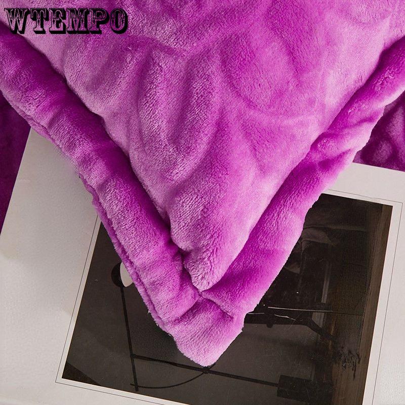 Echter einfarbiger Kissenbezug aus Thermoflanell, verdickter Kissenbezug aus Korallenvlies, einzelne Kissenhaut