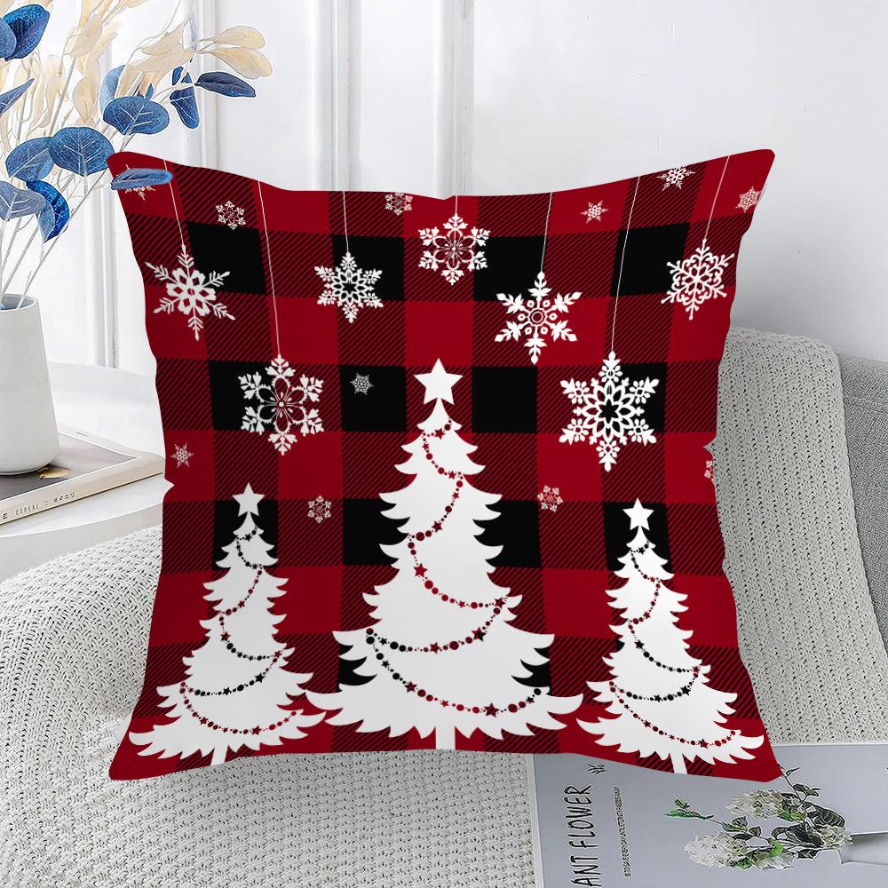New Christmas Pillowcases for Living Room and Bedroom Printed Decoration Nordic New Throw Pillowcases