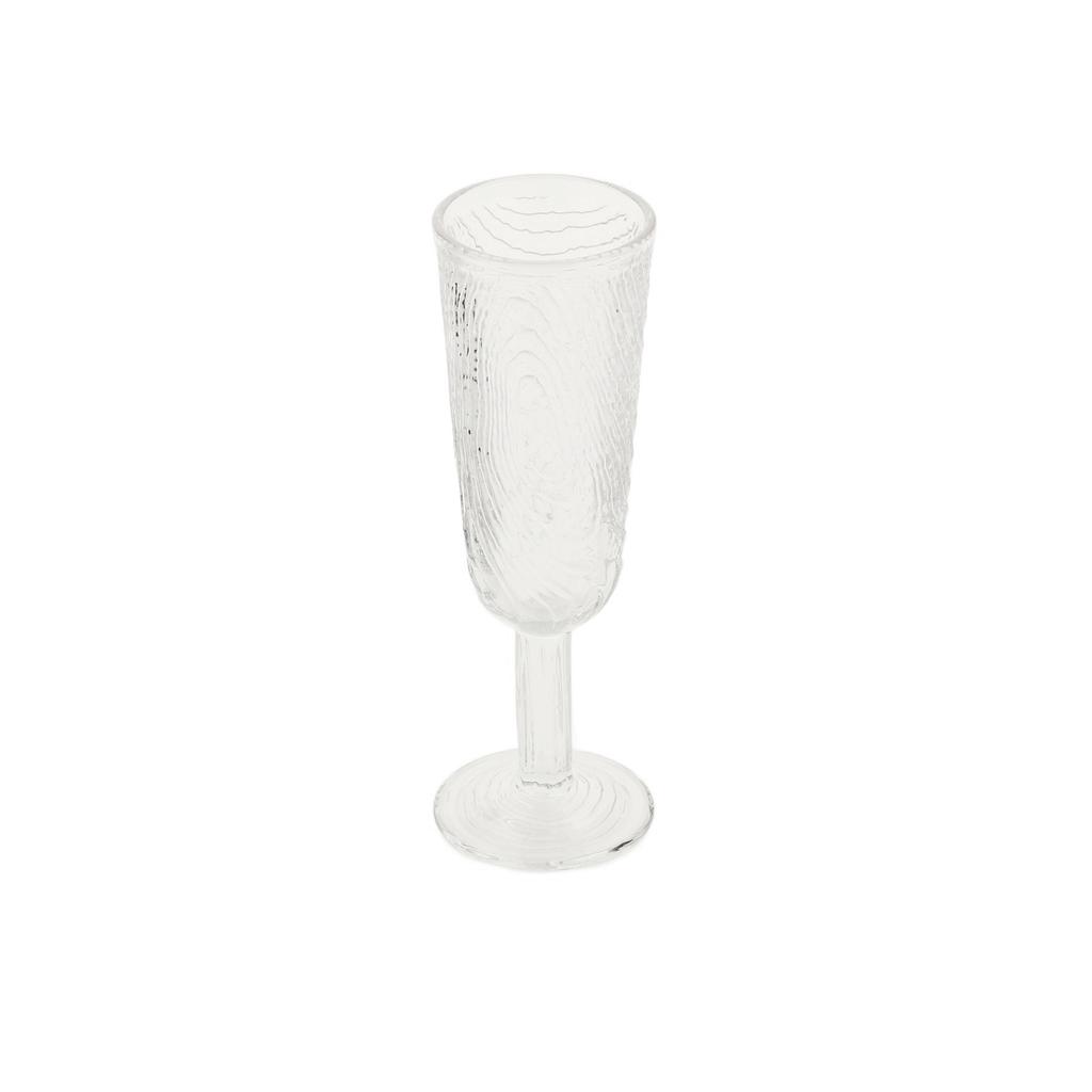 Champagne Glass, Wood Slice Pattern, Arbre, Transparent