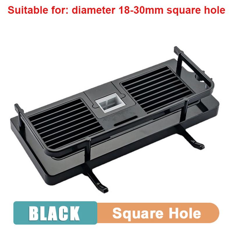 Shower Storage Holder Bathroom Shelf Pole Shelves Shampoo Tray Stand No Drilling Lifting Rod Shower Head Holder Rack Organizer
