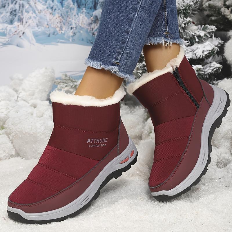 Women's Shoes Thickened Anti-Slip Snow Boots Outdoor Versatile Warm Casual Shoes for Winter