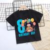 Dragon Ball Birthday Number Printed Tshirt Boys Girls Cartoon Anime Tees Short Sleeve Summer Casual Clothing Loose Tops Gifts