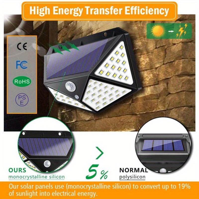 1Pcs LED Solar Light Outdoor Solar Lamp PIR Motion Sensor Waterproof Wall Light for Garden Yard Path Decoration
