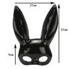 Neuheit Bunte Leuchtende Hasenmaske leuchtende Bunny Girl Maske sexy Nachtclub Kellner Maske für Halloween Leuchtende Cosplay Requisiten