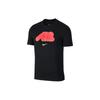 Nike T Shirts Men's Black Crew Neck Moderate Straight Fit (Unisex) T-Shirts CI2185 010