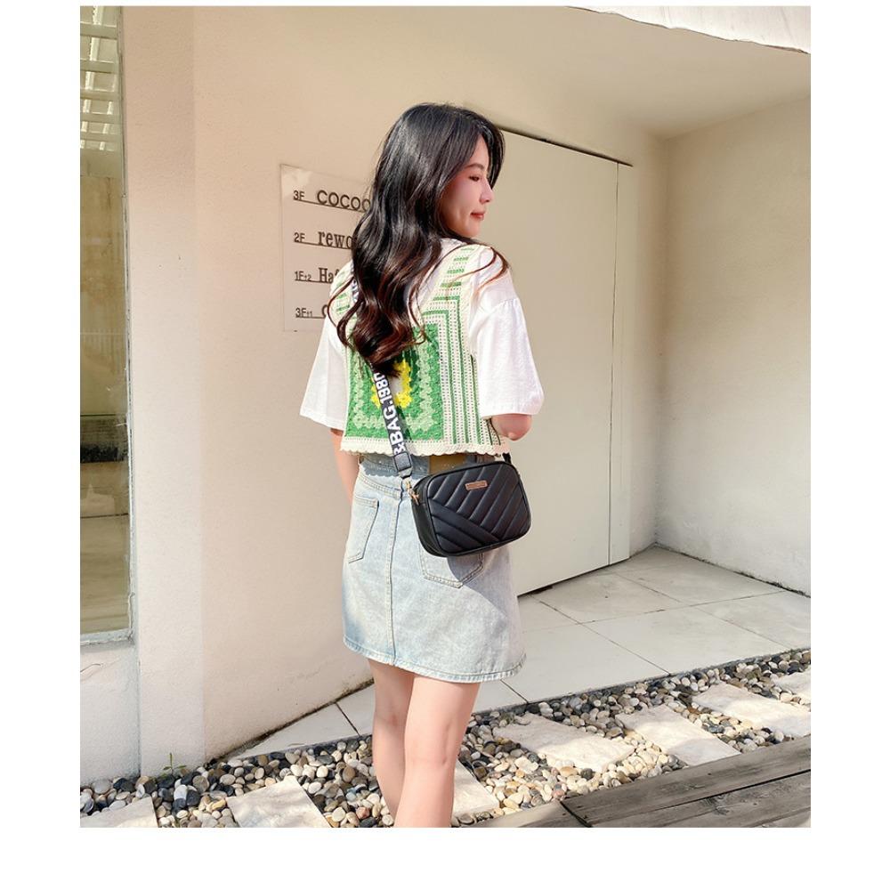 Small Square Bag Women's Shoulder Bag Fashion Oblique Span Bag Small Bag Change Bag