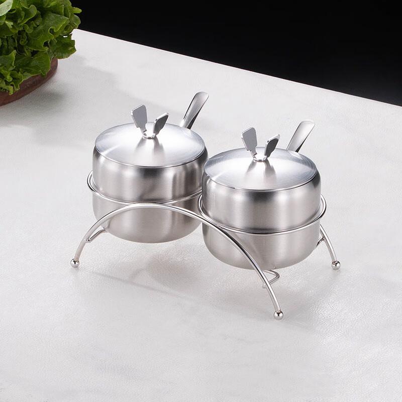 Kitchen Solution 304 Stainless Steel Spice Jar Set