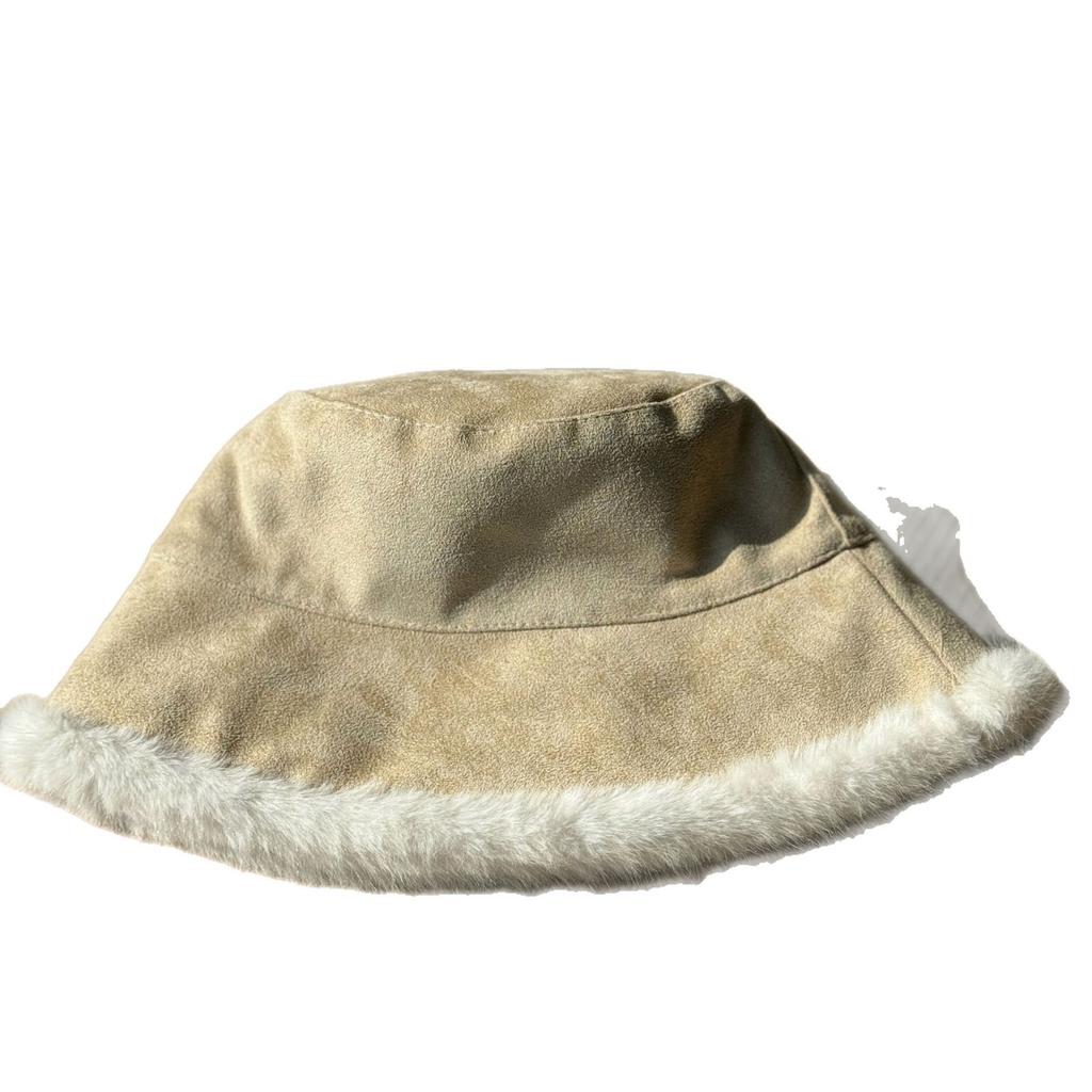 Autumn and winter popular hat female bag head hat plush hat female bucket hat small loose thermal hat versatile cold