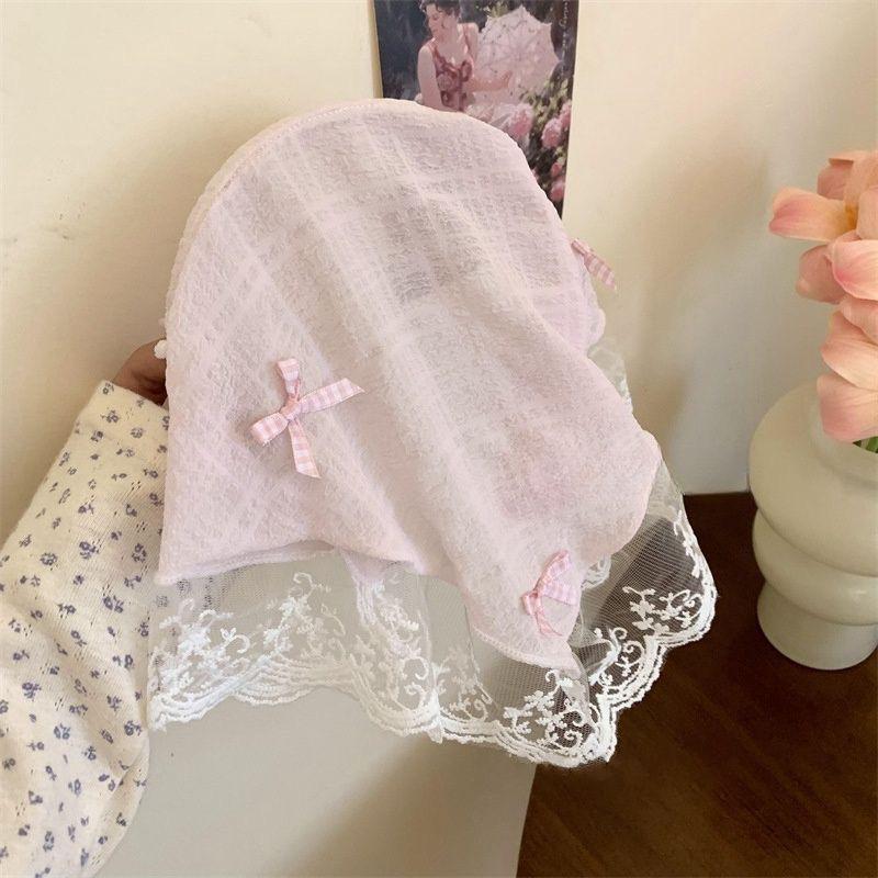 2025 Spring/Summer Pastoral Girl's Lace Headband: Sweet, Stylish, Sunscreen Head Wrap