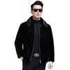 Winter All-in-One Nerzmantel, Nerzfell, Haining Imitationsnerz Daunenmantel, Herren Kapuzen-Freizeitjacke, Dick