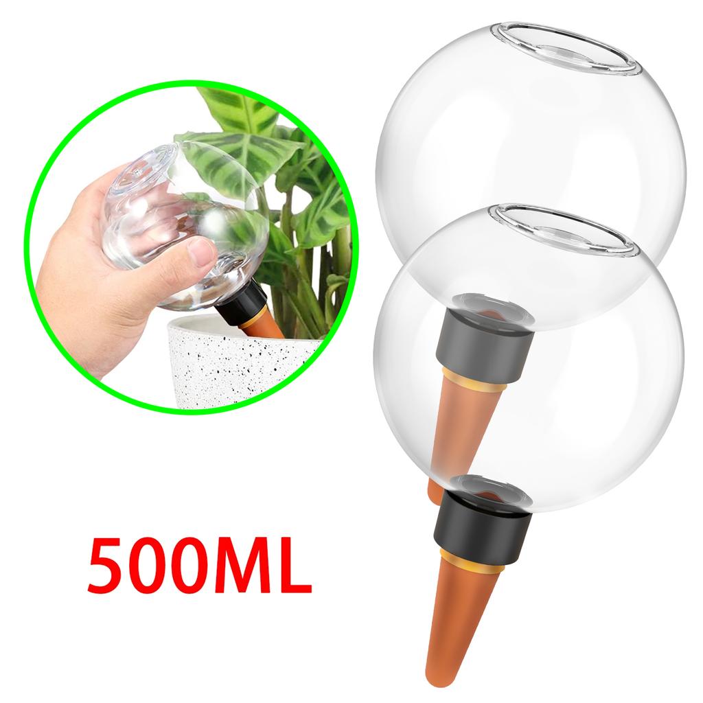 2/4Pcs 500ml Automatic Plant Watering Bulbs Drip Irrigation Stakes Insert Flowers Self Watering Globes Style Indoor Flower