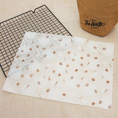 25Pcs/Lot Wax Paper Grease-proof Food Wrappers Basket Liner Wrapping Paper For Bread Sandwich Burger Fries Oilpaper Baking Tools