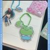 Cute Mini Puff Foam Keychain Cartoon Girl Phone Keyring Pendant Key Hanging Decoration Bag Charms For Couple Gifts