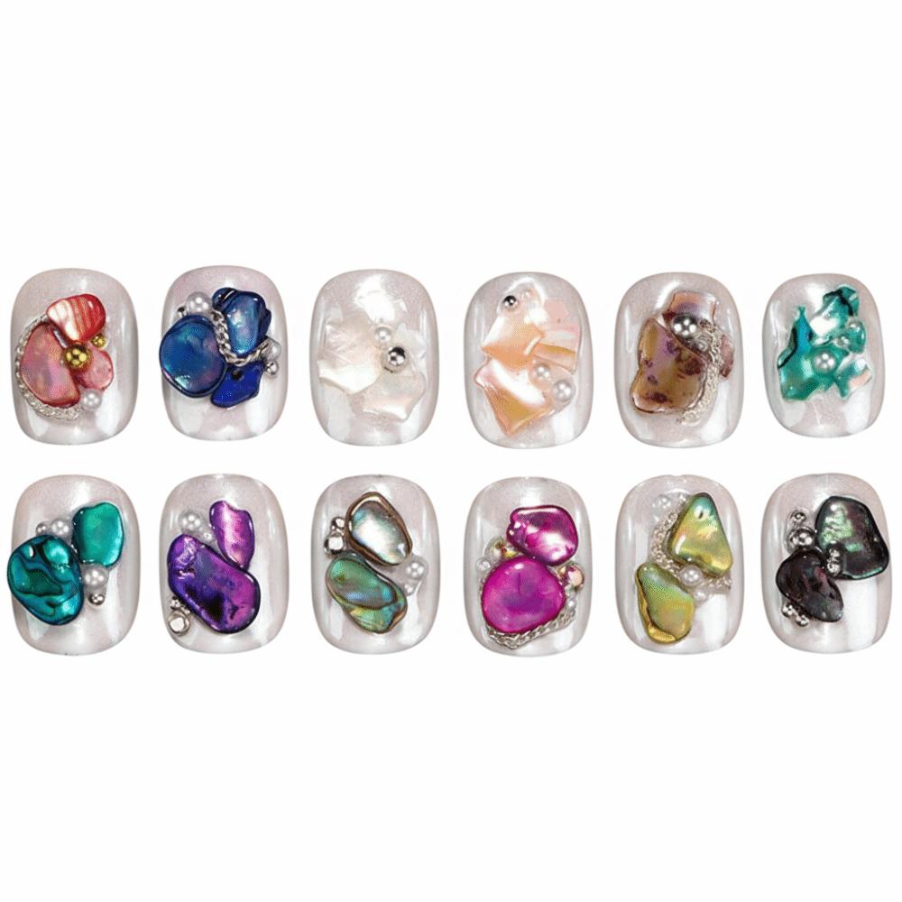 3D Charms Nail Art Decoration Irregular Nail Accessories New Abalone Shell Flakes  DIY Manicure