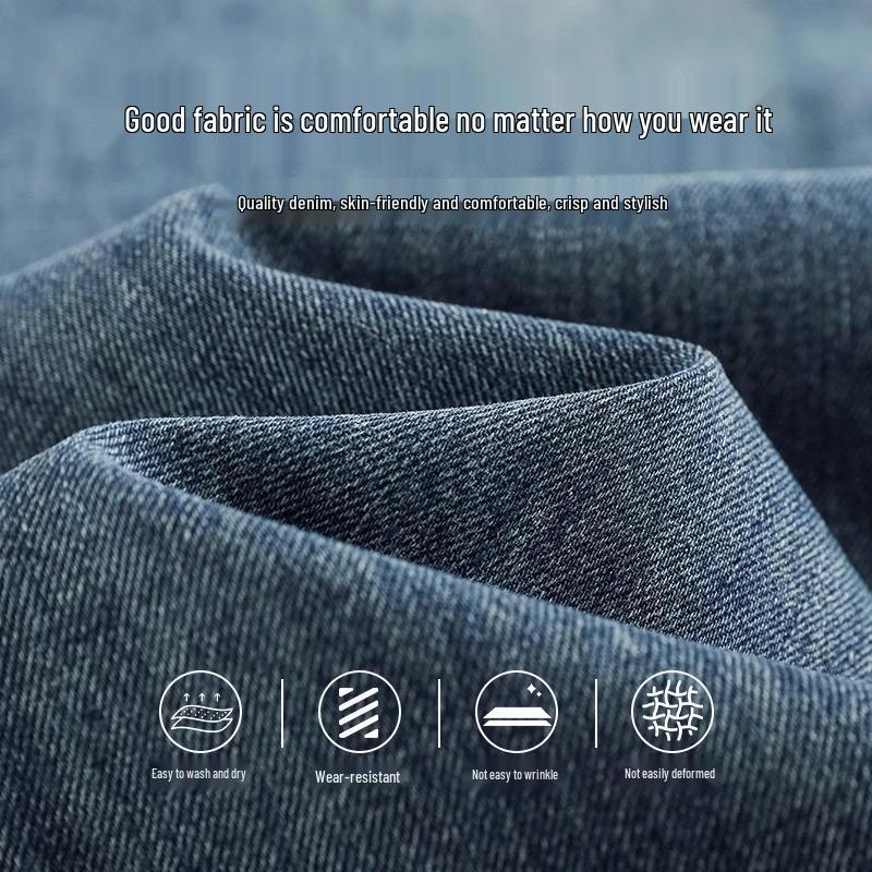 2025 Women's High-Waisted Straight-Leg Jeans: Slimming Loose Fit for Spring & Autumn