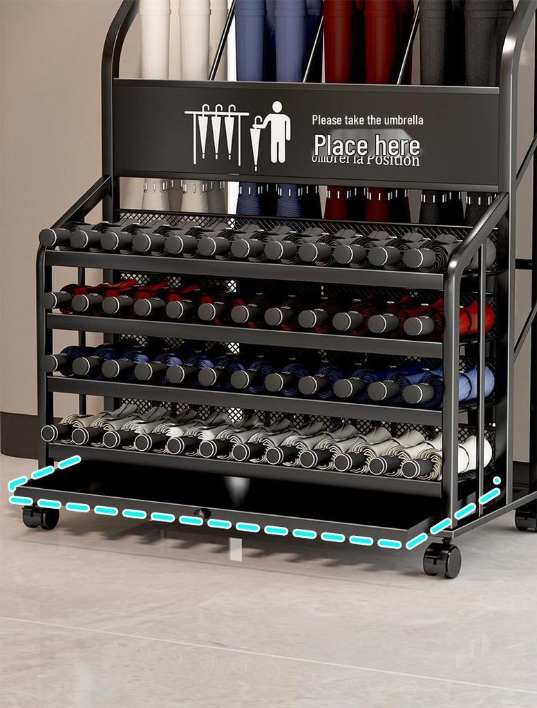 Hotel Lobby Umbrella Rack - Entrance Rain Gear Storage Stand