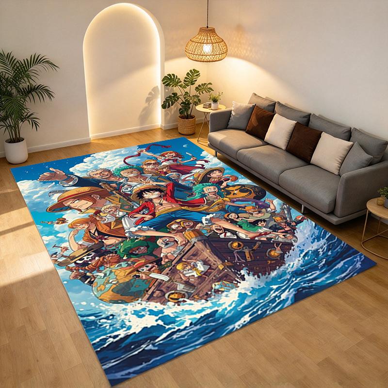 O-One Piece Area Rug Carpet For Bedroom Game Playroom Living Room Nonslip Sofa Office Home Decor Doormat Christmas Gift C3130