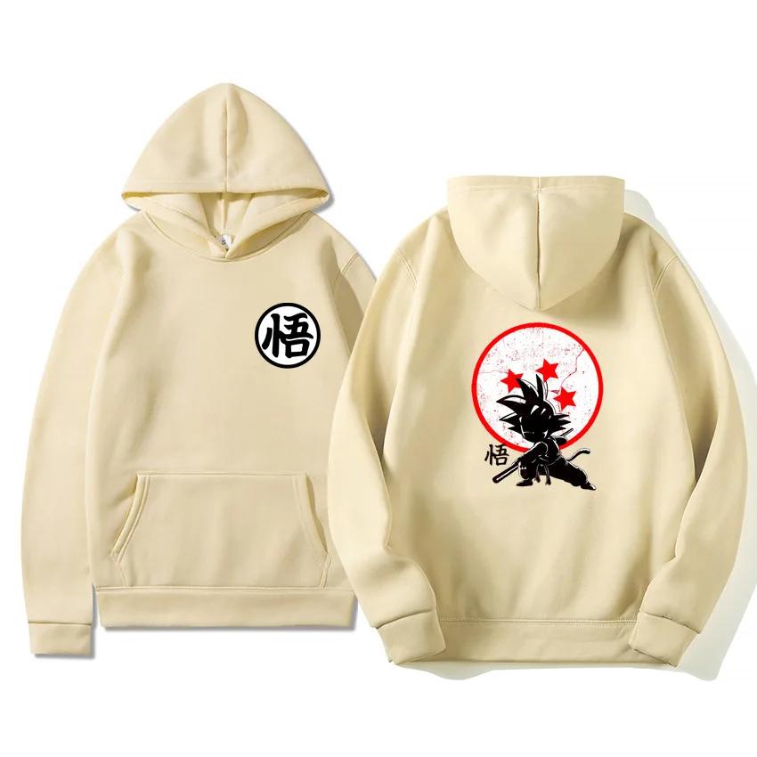 Dragon Ball Anime Goku Cartoon Autumn Winter Print Hoodie Sweatshirts Men Women Hoodies Round Neck Pullover Kids Christmas Gifts