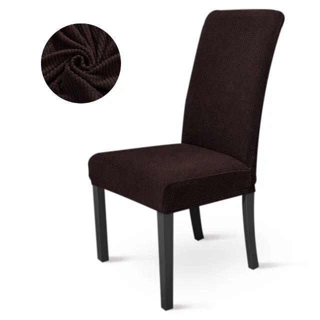 

Мягкие жаккардовые чехлы на стулья, однотонные эластичные чехлы на стулья, съемный чехол на сиденье, протектор для домашнего офиса, свадебного банкета оранжевый