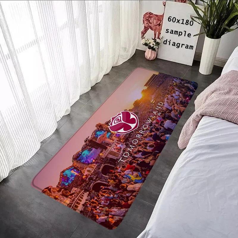Living Room Inside Rugs Soft Carpet TOMORROWLAND Music Festival Foot Carpets Entrance Doormat Kawaii Rug Floor Mats Non-slip Mat