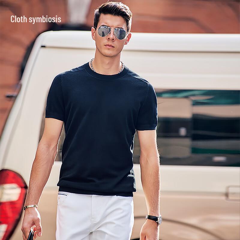 Men s Silk Blend Short-Sleeve T-Shirt M