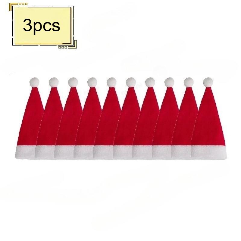 1/3/5/10/20/50/100PCS Christmas Decoration Tableware Holder Bag Christmas Hat Fork Knife Cutlery Bag Xmas Home Kitchen Decor Ornament Navidad New Year