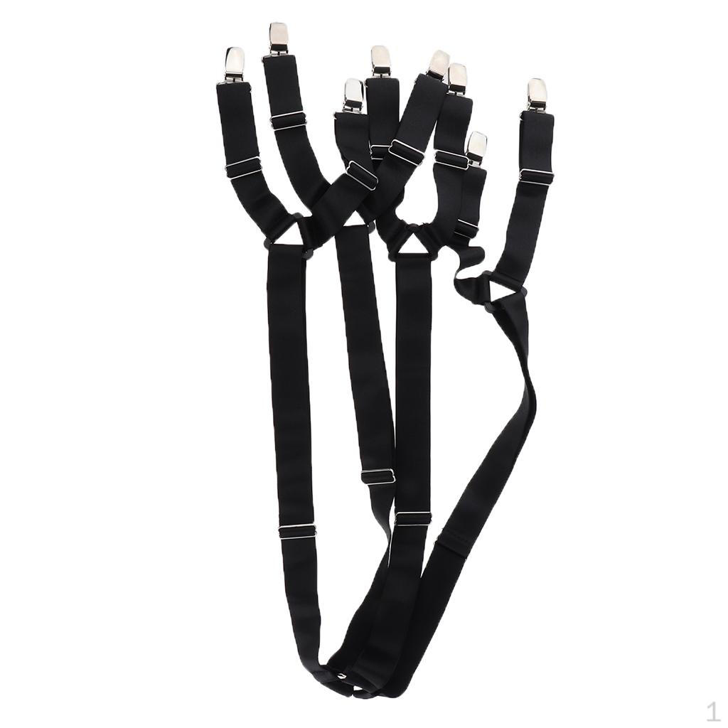 Bed Mattress Sheet Clip Gripper Straps Suspender Fastener Holder