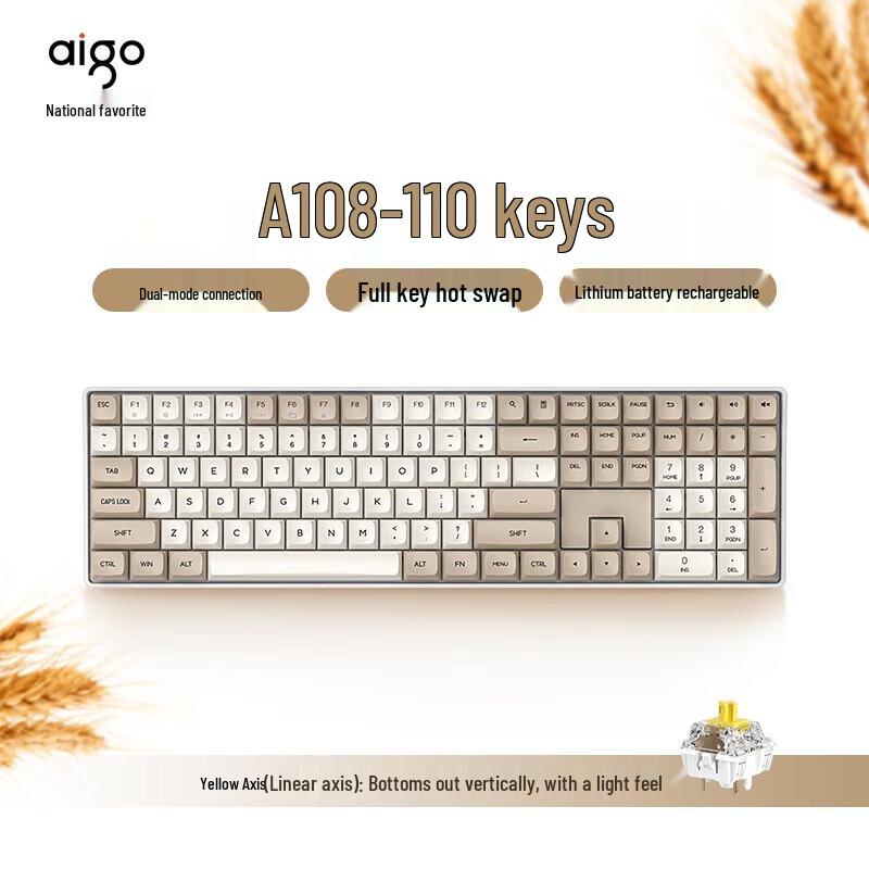 

Механічна клавіатура aigo A108 з двома режимами та гарячою заміною