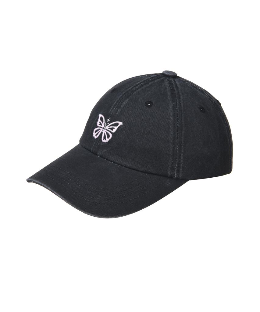 Nigaennikol Vintage Mini Butterfly Ball Cap_Black Pink