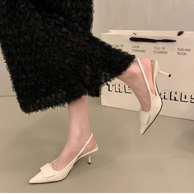 Summer High Heel Women Sandals Fashion Pointed Toe Singbacks Shoes Style Banquet Party Sandalias Shoes