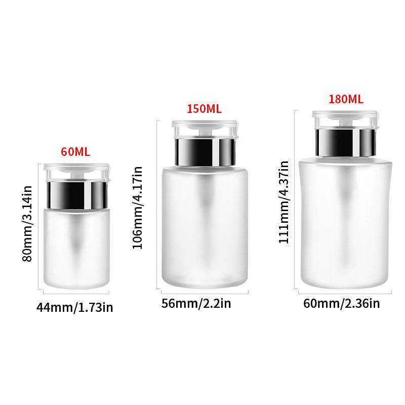 60/150/180/250 ml Leerer Pump-Dispenser Flüssigkeit UV Gel Nagellack Nail Art Politur Saubere Flasche Politur Reiniger Entferner Flasche
