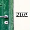 Placa de Número de Casa de Metal Personalizable Arte de Pared Versátil Decoración Interior Exterior Entrada Sala de Estar Jardín