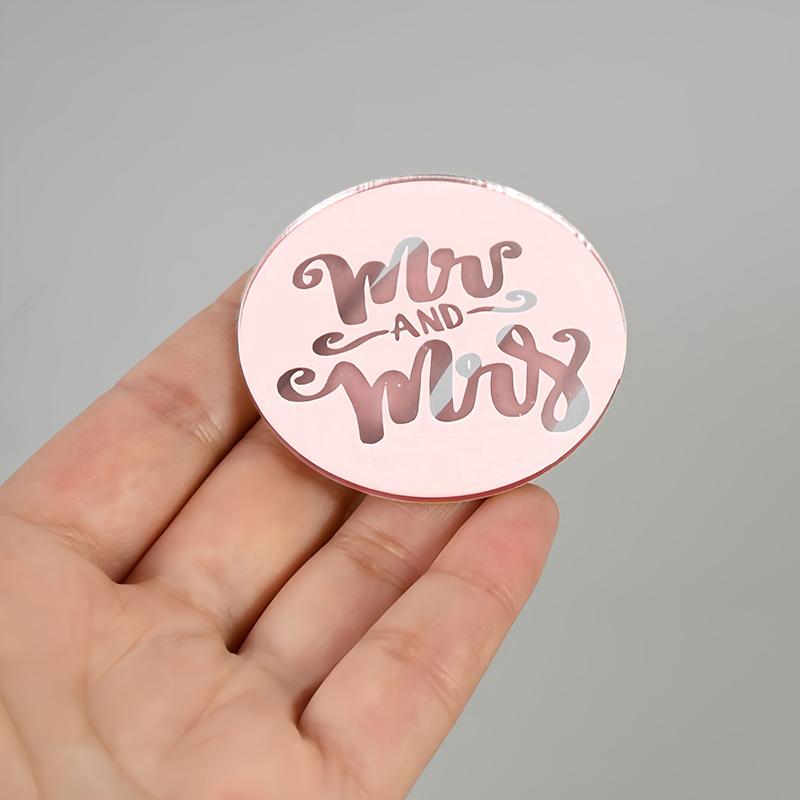 

5 шт./набор круглых акриловых украшений для торта с надписью С Днем рождения , ко Дню святого Валентина, для свадебной вечеринки, десерт, DIY-украшение розового золота