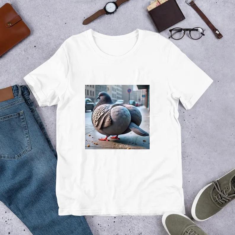 Gyatt Gen Z Meme Pigeon TShirt Funny Brainrot Pigeon Womens Clothing Graphic Kawaii Aesthetic Harajuku Fashion Y2K TShirts