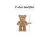 Peggy Teddybär-Plüschtier – Niedliches, kuscheliges Stofftier mit Fliege, ideales Geschenk für Mädchen