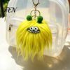 Backpacks Decorative Accessory Long Haired Plush Creature Keychain, Cartoon Plushie Bag Charm, Furry Keyring Pendant for Handbags Keys Fluffy Bags