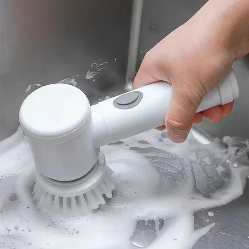 6pcs/Set Electric Multifunction Cleaning Brushes for Bathroom and Kitchen Bathroom Product Kitchen and Household BathroomTool