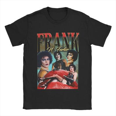 Casual Frank N Furter The Rockys Horror Picture Show T-Shirts Men Crew Neck 100% Cotton T Shirt Short Sleeve Tee Shirt Gift Tops