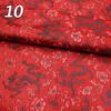 Chinese Traditional Embroidered Silk Brocade Dragon Pattern Fabric Tang Suit Hanfu Cheongsam Kid Wear Pillow Decoration Handmade