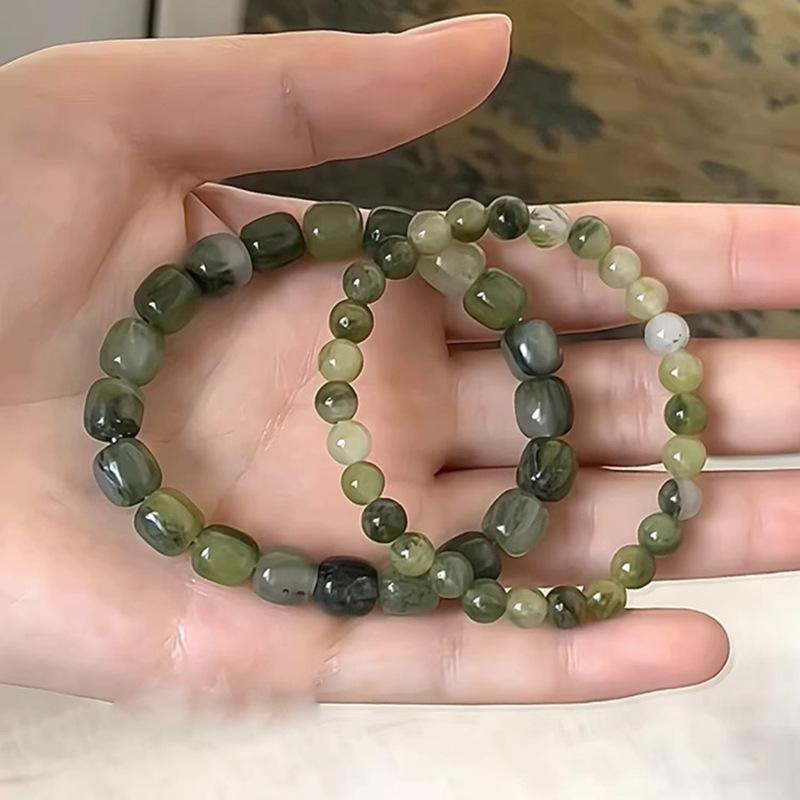 Vielseitiges Wassergras-Perlenarmband: Schmuck im chinesischen Stil zur Aufhellung für Studenten, Männer und Frauen