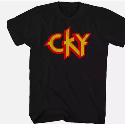 CKY Juodi marškinėliai Roko muzika Trumpomis rankovėmis Unisex S-5XL Unisex marškinėliai