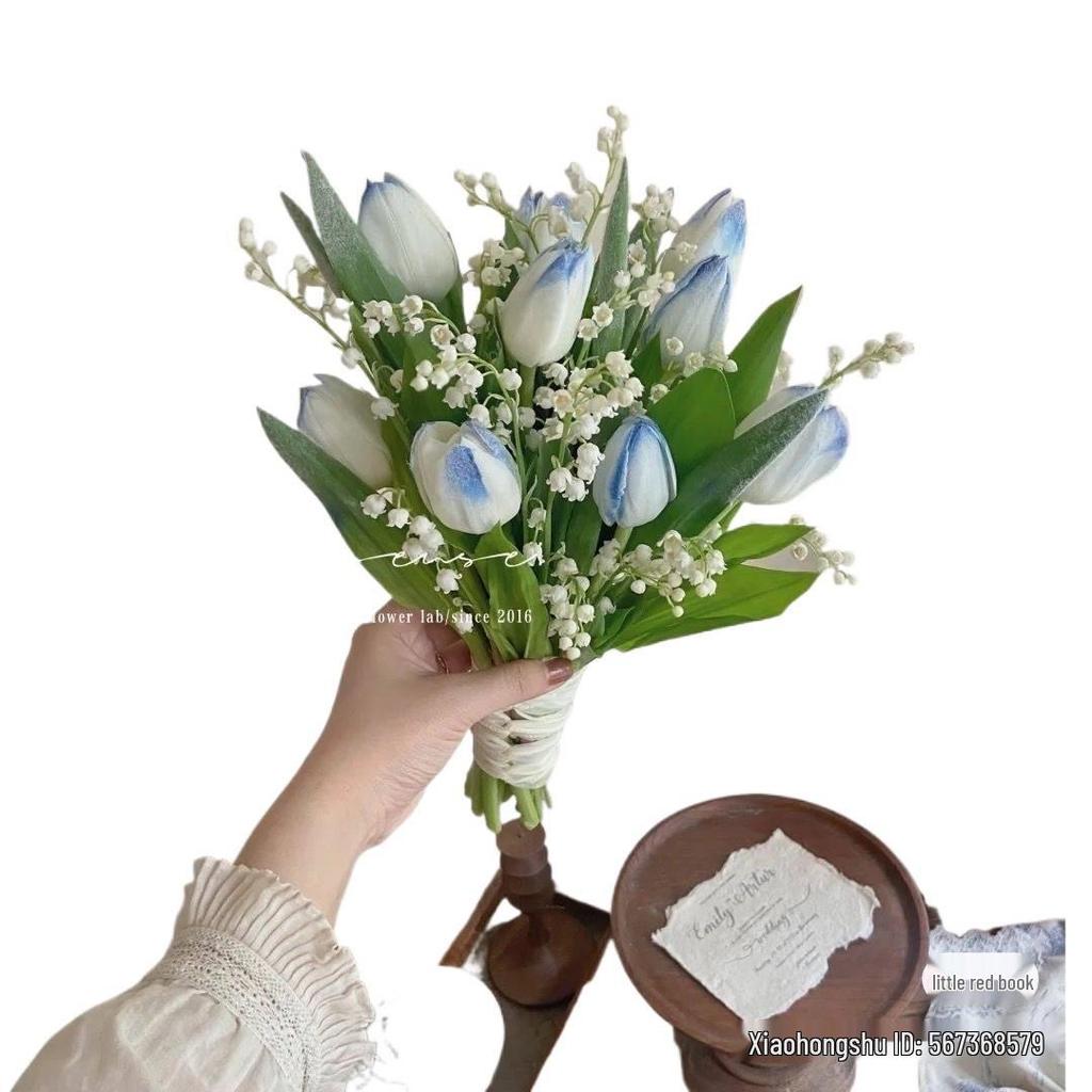 Maiglöckchen Windspiel Kunstblume Brautstrauß: Frische Wohn- & Schlafzimmerdeko