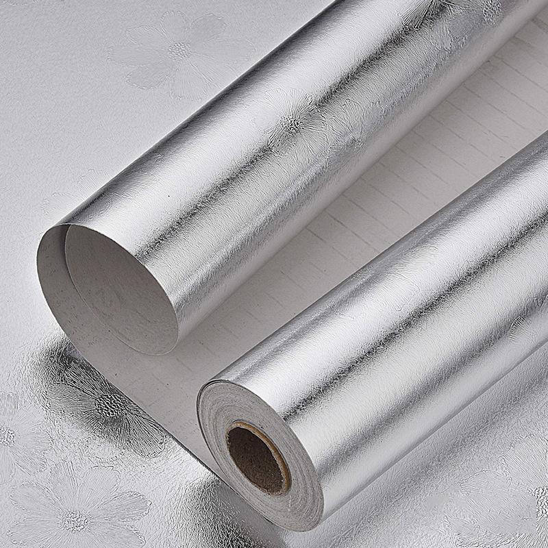 3m/5m/10m Kitchen Oil-proof Self Adhesive Stickers Anti-fouling High-temperature Aluminum Foil Gas Stove Cabinet Contact Wallpaper