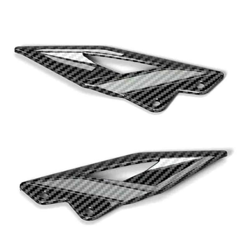 

ABLZ-2016-2024 For TRIUMPH Street Triple 765R 765RS Foot Pedal Heel Guard Plates Decoration Motorcycle Parts A Carbon Fiber Pattern