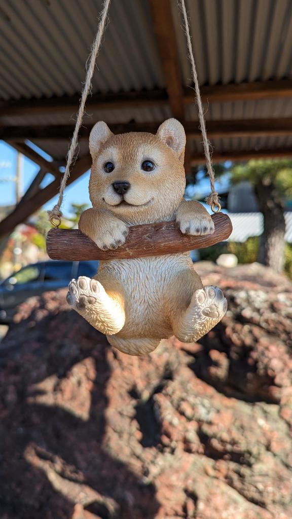 Ubia Shiba Inu Hanging x 9 x 14 Doll Animal Garden H19295 Ornament, 11.5 cm, Figurine, Ornament, Decor, Dog,