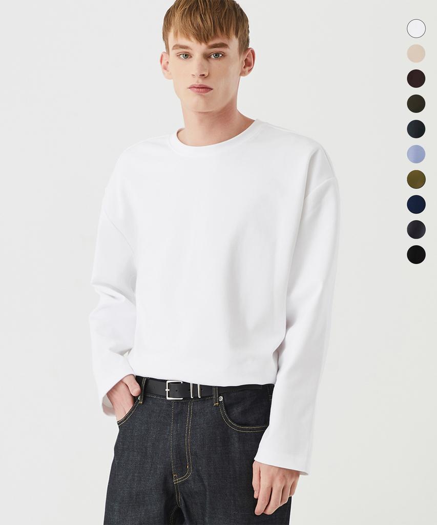 TRILLION Essential Layered Long Sleeve T-Shirt_10 Colors (Type B)